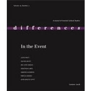 Differences: In The Event by Pratt, Lloyd; White, Hayden; Dimock, Wai Chee; Elmer, Jonathan, 9780822366904