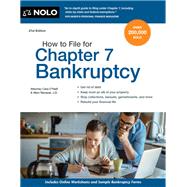 How to File for Chapter 7 Bankruptcy by O'neill, Cara; Renauer, Albin, 9781413326918