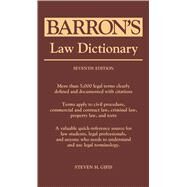 Barron's Law Dictionary by Gifis, Steven H., 9781438006956