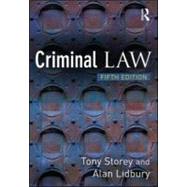 Criminal Law by Storey; Tony, 9781843926962