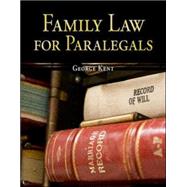 Family Law for Paralegals by Kent, George, 9780073376974