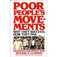 Poor People's Movements by PIVEN, FRANCES FOXCLOWARD, RICHARD, 9780394726977