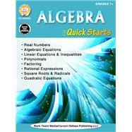 Algebra Quick Starts, Grades 7+ by Silvano, Wendi; Dieterich, Mary, 9781622236978