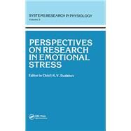 Perspectives on Research in Emotional Stress by Sudakov, K. V.; Ganten, Detlev; Nikolov, Nicola A., 9782881246999