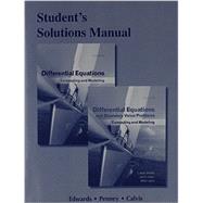 Student Solutions Manual for Differential Equations Computing and Modeling and Differential Equations and Boundary Value Problems: Computing and Modeling by Edwards, C. Henry; Penney, David E.; Calvis, David T., 9780321797001