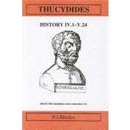 Thucydides: History IV 1-V 24 by Rhodes, P. J., 9780856687013