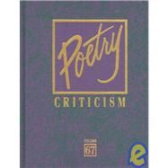 Poetry Criticism by Lee, Michelle, 9780787687014