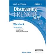 Discovering French Today Bleu Workbook with Review Bookmarks Level 1 by Holt McDougal, 9780544107052