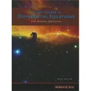 A First Course in Differential Equations with Modeling Applications by Zill, Dennis G., 9781111827052