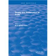 Quality and Preservation of Fruits: 0 by Eskin,N. A. Michael, 9781315897059