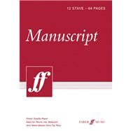 Manuscript Paper by Alfred Publishing, 9780571527069