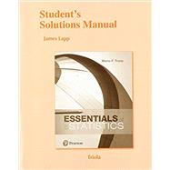 Student's Solutions Manual for Essentials of Statistics by Triola, Mario F.; Lapp, James, 9780134687070