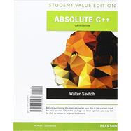 Absolute C++, Student Value Edition Plus MyLab Programming with Pearson eText -- Access Card Package by Savitch, Walter; Mock, Kenrick, 9780134227078