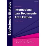 Blackstone's International Law Documents by Evans, Malcolm, 9780198867081