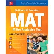 McGraw-Hill Education MAT Miller Analogies Test, Third Edition by Zahler, Kathy, 9781259837081