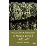 Peasant and Community in Medieval England, 1200-1500 by Schofield, Phillipp R., 9780333647103