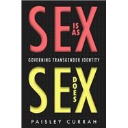 Sex Is as Sex Does by Paisley Currah, 9780814717103