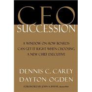 Ceo Succession by Carey, Dennis C.; Ogden, Dayton; Roland, Judith A., 9780195127133