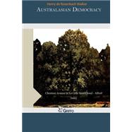 Australasian Democracy by De Rosenbach Walker, Henry, 9781505497137