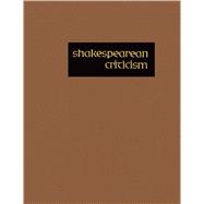Shakespearean Criticism by Trudeau, Lawrence J., 9781569957141