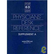 PDR 2009 Supplement A by PDR Staff, 9781563637148