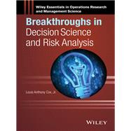 Breakthroughs in Decision Science and Risk Analysis by Cox, Louis Anthony, 9781118217160