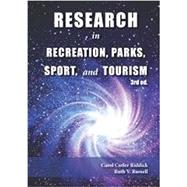Research Methods: How to Conduct Research in Recreation, Parks, Sport and Tourism by Riddick, Carol Cutler; Russell, Ruth V., 9781571677181