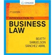 Introduction to Business Law by Beatty, Jeffrey F.; Samuelson, Susan S.; Abril, Patricia, 9780357717189