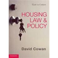Housing Law and Policy by David Cowan, 9780521137195