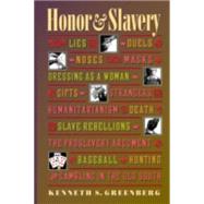 Honor & Slavery by Greenberg, Kenneth S., 9780691017198