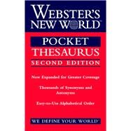 Webster's New World Pocket Thesaurus by Laird, Charlton; Webster's New World Dictionaries; Stewart, Donald, 9780544987203