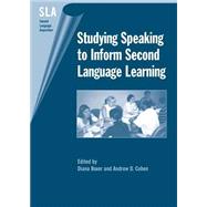 Studying Speaking to Inform Second Language Learning by Boxer, Diana; Cohen, Andrew D., 9781853597206