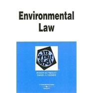 Environmental Law in a Nutshell by Findley, Roger W.; Farber, Daniel A., 9780314177209