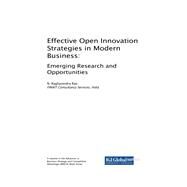 Effective Open Innovation Strategies in Modern Business by Rao, N. Raghavendra, 9781522557210