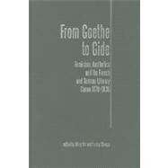From Goethe To Gide by Orr, Mary, 9780859897211