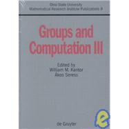 Groups and Computation by Kantor, William M., 9783110167214