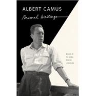 Personal Writings by Camus, Albert, 9780525567219