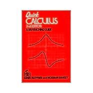Quick Calculus A Self-Teaching Guide by Kleppner, Daniel; Ramsey, Norman, 9780471827221