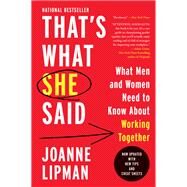 That's What She Said by Lipman, Joanne, 9780062437228