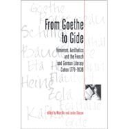 From Goethe To Gide by Orr, Mary; Sharpe, Lesley, 9780859897228