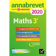 Annales du brevet Annabrevet 2020 Maths 3e by Bernard Demeillers; Emmanuelle Michaud, 9782401057234