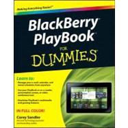 Blackberry Playbook for Dummies by Sandler, Corey, 9781118167243
