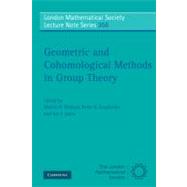Geometric and Cohomological Methods in Group Theory by Edited by Martin R. Bridson , Peter H. Kropholler , Ian J. Leary, 9780521757249