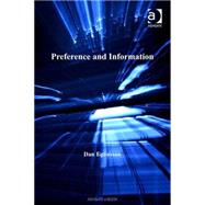 Preference And Information by Egonsson, Dan, 9780754657255