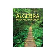 Algebra: Form and Function Cloth by by Guadalupe I. Lonzano and Deborah Hughes-Hallett, 9781119047278