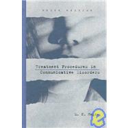 Treatment Procedures in Communicative Disorders by Hegde, M. N., 9780890797297