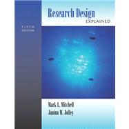 Research Design Explained (with InfoTrac) by Mitchell, Mark L.; Jolley, Janina M., 9780534617318