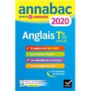 Annales Annabac 2020 Anglais Tle toutes sries LV1 et LV2 by Jeanne-France Bignaux; Ceri Deparis; Didier Hourquin, 9782401057326