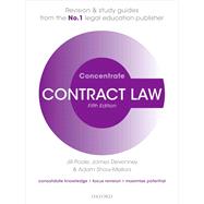 Contract Law Concentrate Law Revision and Study Guide by Poole, Jill; Devenney, James; Shaw-Mellors, Adam, 9780192897336