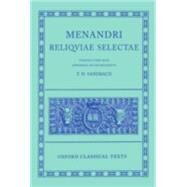 Reliquiae Selectae by Menander; Sandbach, F. H., 9780198147374